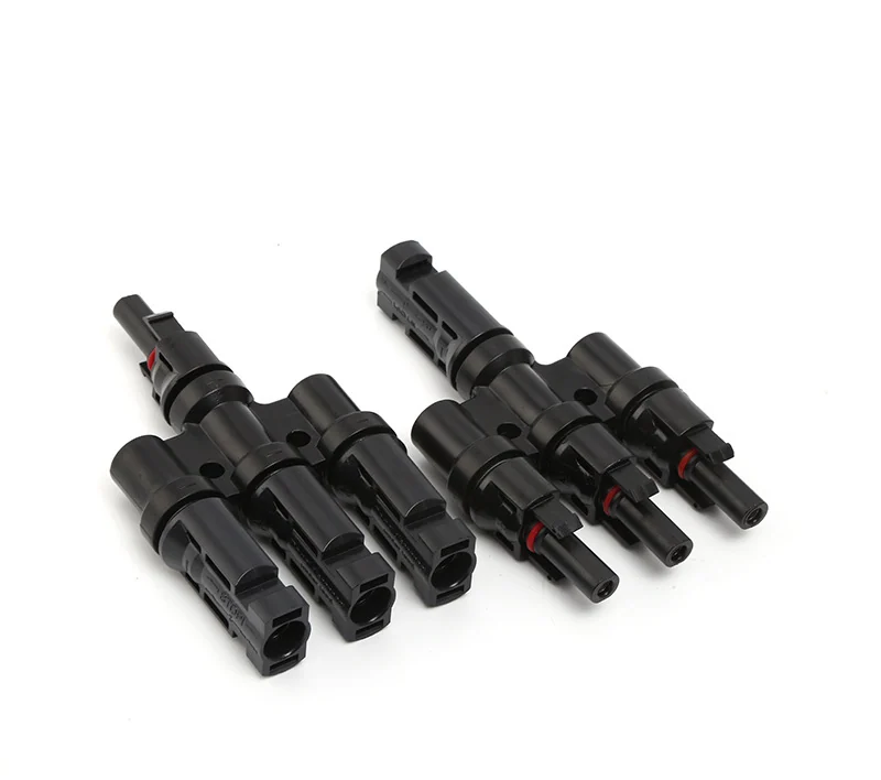 MC4 T-Branch 4-Way Connector (1-in 3-out)